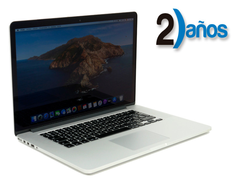 Apple MacBook Pro 10,1 Retina 15.4'' | Reacondicionado | Core i7 2.4GHz | 8 GB RAM | 256 GB SSD M2 2880x1800